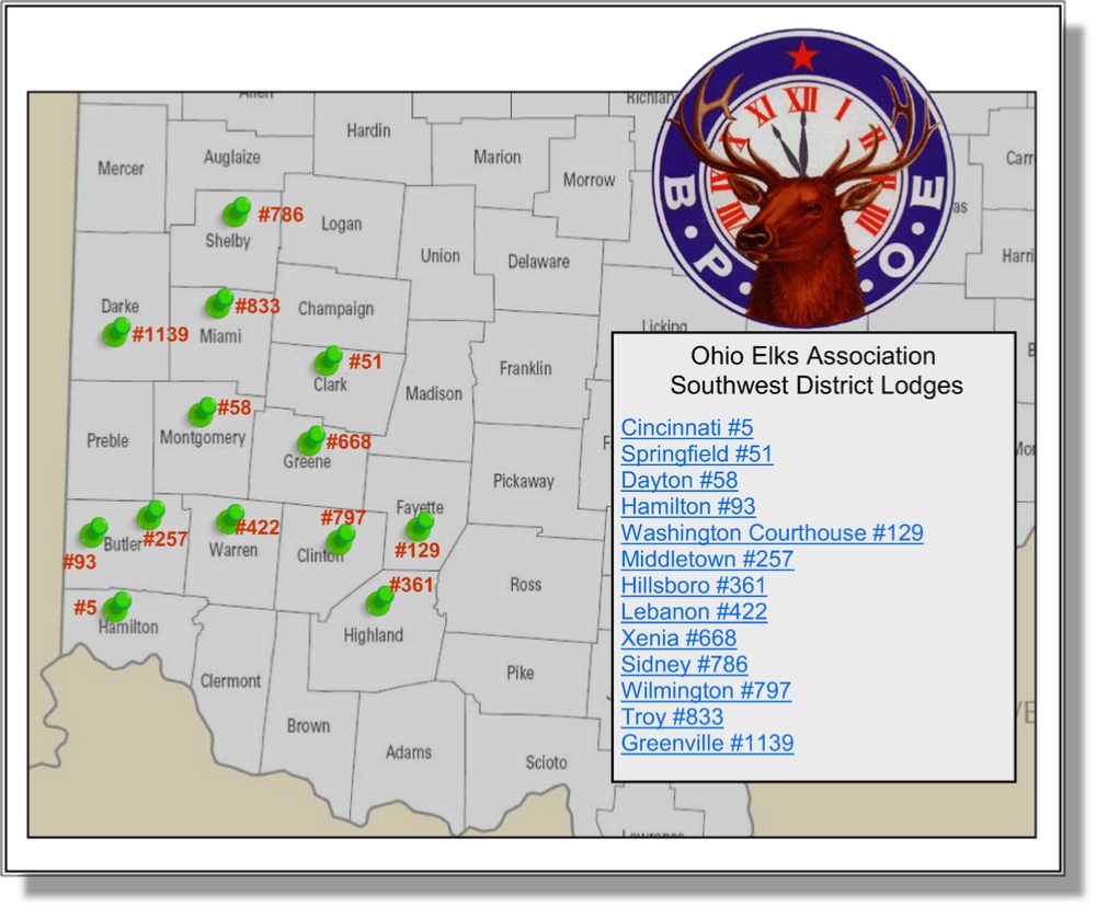 Lebanon Elks Lodge #422 Map